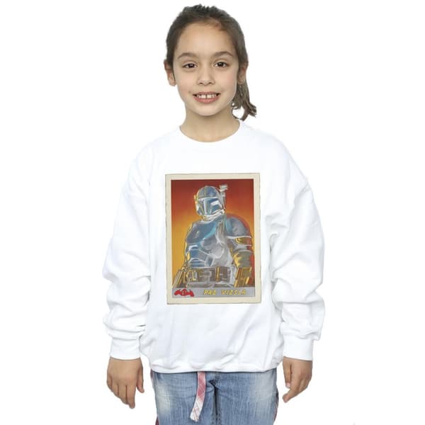 Star Wars Girls The Mandalorian Paz Vizla Card Sweatshirt