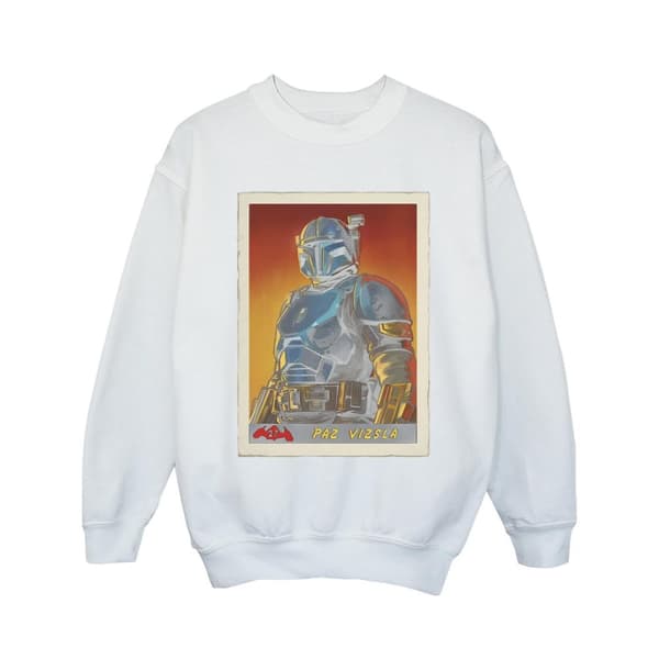 Star Wars Girls The Mandalorian Paz Vizla Card Sweatshirt
