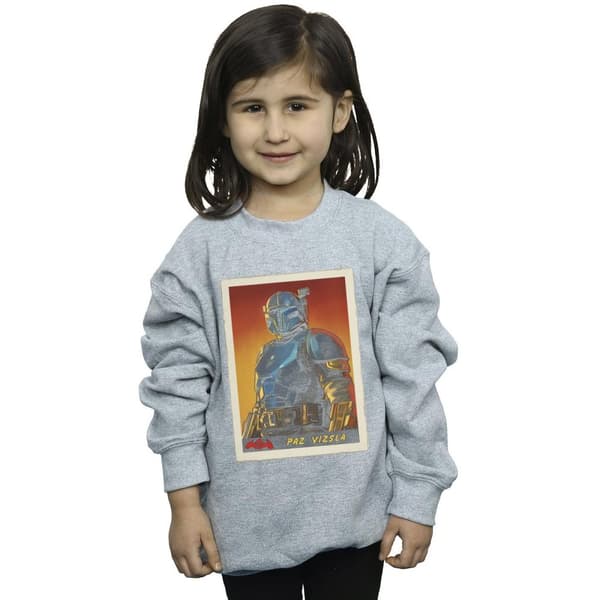 Star Wars Girls The Mandalorian Paz Vizla Card Sweatshirt