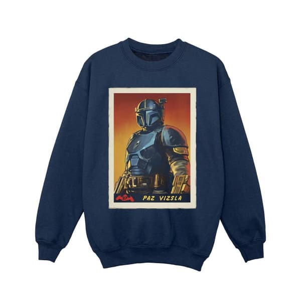 Star Wars Girls The Mandalorian Paz Vizla Card Sweatshirt