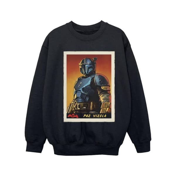 Star Wars Girls The Mandalorian Paz Vizla Card Sweatshirt