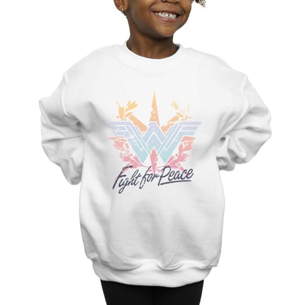 DC Comics Girls Wonder Woman Fight For Peace Sweatshirt