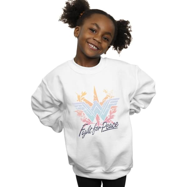 DC Comics Girls Wonder Woman Fight For Peace Sweatshirt