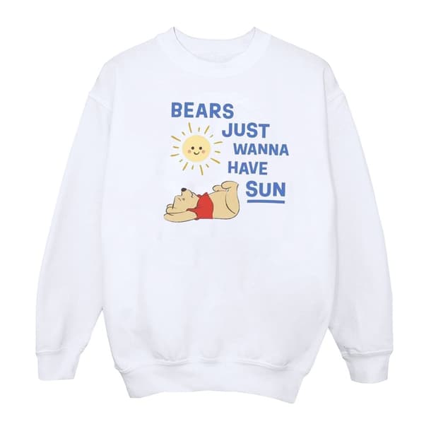 Disney Dam/kvinnor Winnie The Pooh Bears Just Wanna Have Sun Sweatshirt