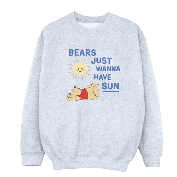 Disney Dam/kvinnor Winnie The Pooh Bears Just Wanna Have Sun Sweatshirt