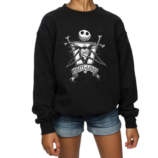 Disney Nightmare Before Christmas Misfit Love-tröja för flickor