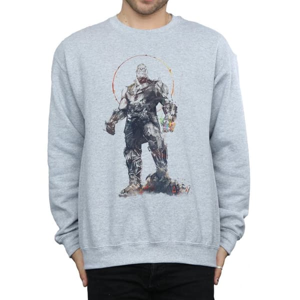 Marvel Mens Avengers Infinity War Thanos Sketch Sweatshirt