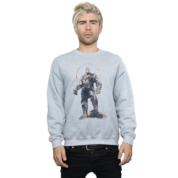 Marvel Mens Avengers Infinity War Thanos Sketch Sweatshirt