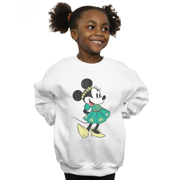 Disney Girls Minnie Mouse St Patrick´s Day Costume Sweatshirt