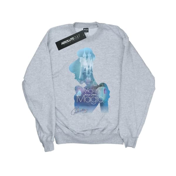 Disney Princess Girls Cinderella Filled Silhouette Sweatshirt