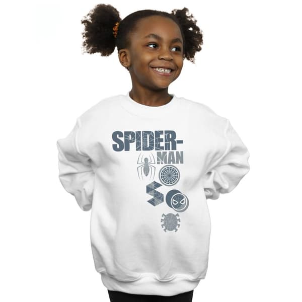 Marvel Girls Spider-Man Badges Sweatshirt
