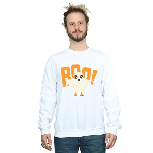 Star Wars Mens The Last Jedi Halloween Ghost Porg Sweatshirt