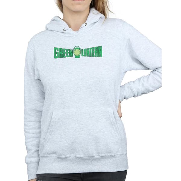 DC Comics Womens/Ladies Green Lantern Text Logo Hoodie