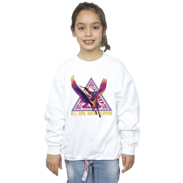 Marvel Girls Thor Love And Thunder All Hail Valkyrie Sweatshirt