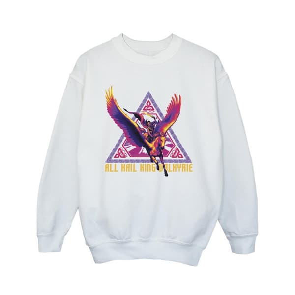 Marvel Girls Thor Love And Thunder All Hail Valkyrie Sweatshirt