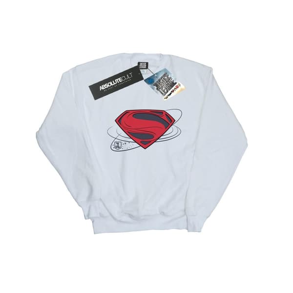 DC Comics Mens Justice League Movie Superman Logo Sweatshirt