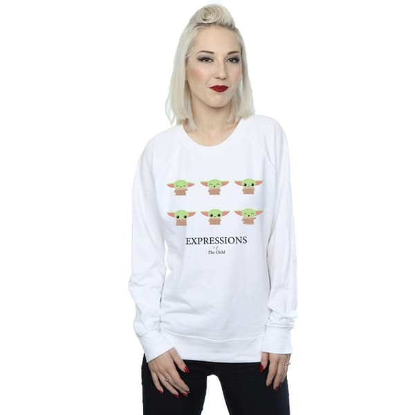 Star Wars Dam/Tjej The Mandalorian Expressions Of The Child Sweatshirt