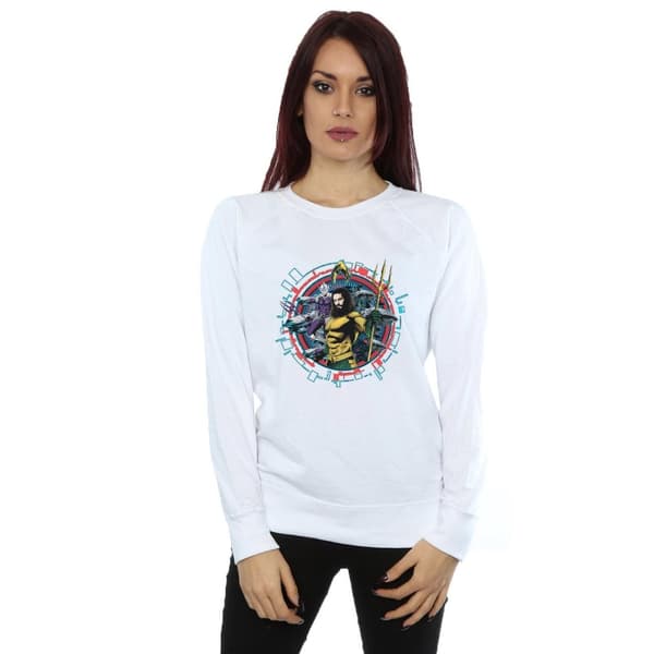 DC Comics Aquaman Circular Crest Sweatshirt - dam/dam
