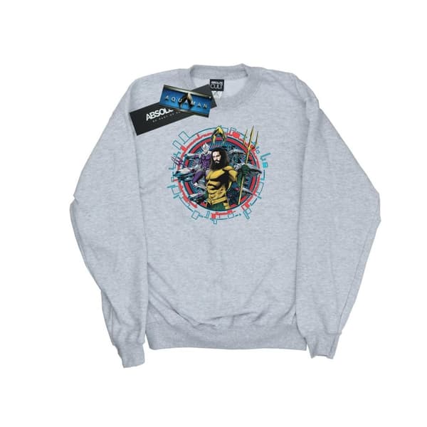 DC Comics Aquaman Circular Crest Sweatshirt - dam/dam