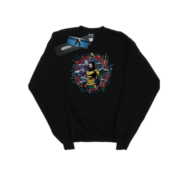 DC Comics Aquaman Circular Crest Sweatshirt - dam/dam