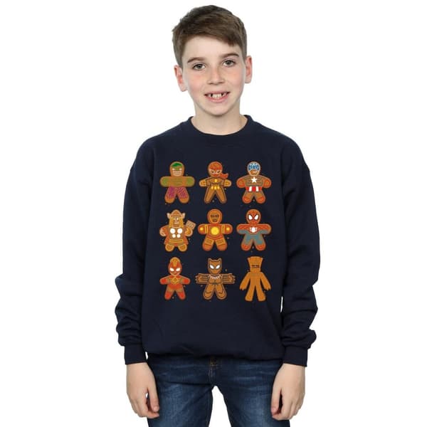 Marvel Pojkar Avengers Christmas Gingerbread Sweatshirt
