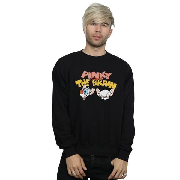 Animaniacs Mens Pinky And The Brain Heads Sweatshirt