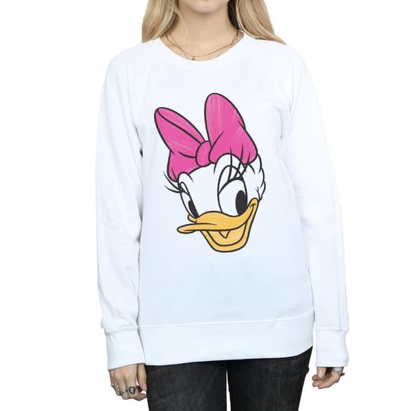 Disney Sweatshirt med målat huvud - Daisy Duck - dam/dam