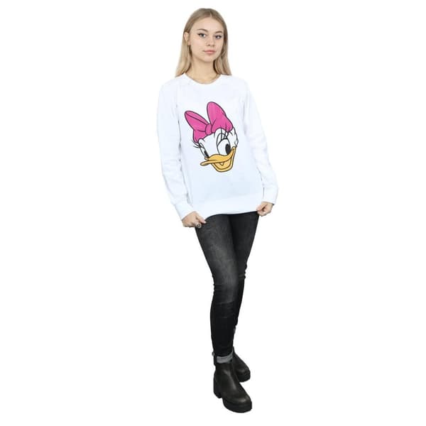 Disney Sweatshirt med målat huvud - Daisy Duck - dam/dam