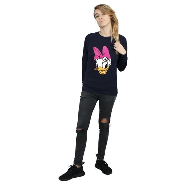 Disney Sweatshirt med målat huvud - Daisy Duck - dam/dam