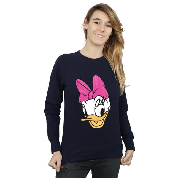 Disney Sweatshirt med målat huvud - Daisy Duck - dam/dam