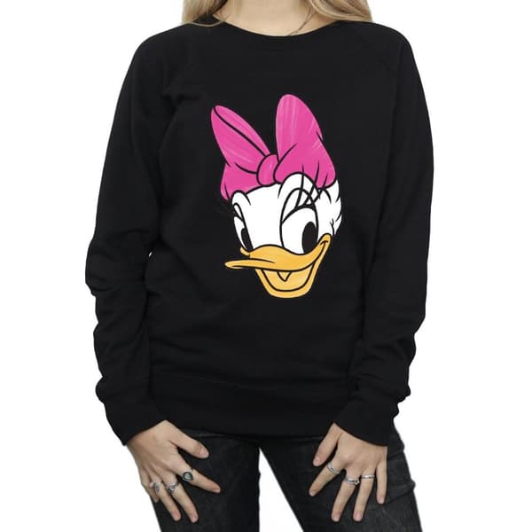 Disney Sweatshirt med målat huvud - Daisy Duck - dam/dam