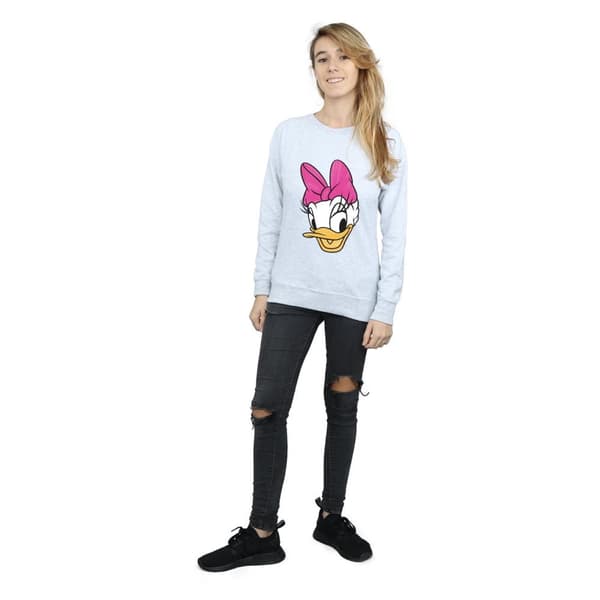 Disney Sweatshirt med målat huvud - Daisy Duck - dam/dam