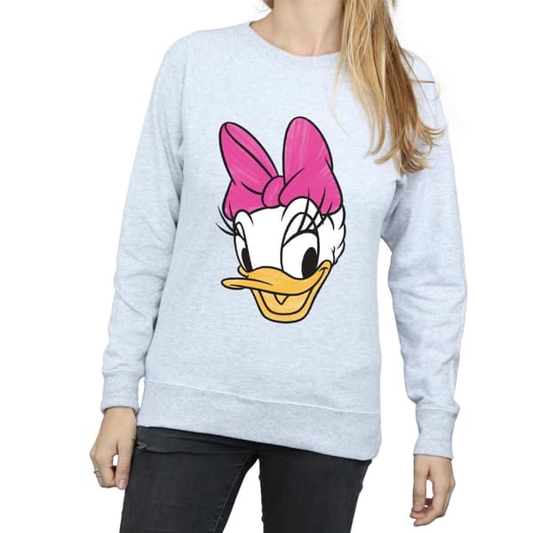 Disney Sweatshirt med målat huvud - Daisy Duck - dam/dam