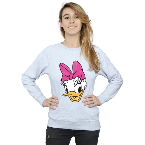 Disney Sweatshirt med målat huvud - Daisy Duck - dam/dam