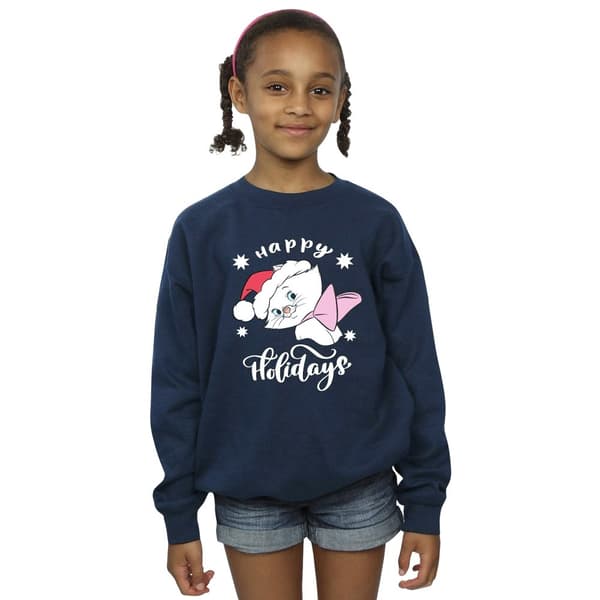 Disney Sweatshirt för flickor Aristocats Happy Holidays