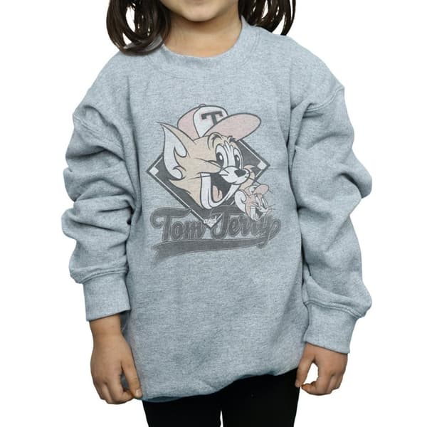 Tom And Jerry Girls Baseball Caps Sweatshirt