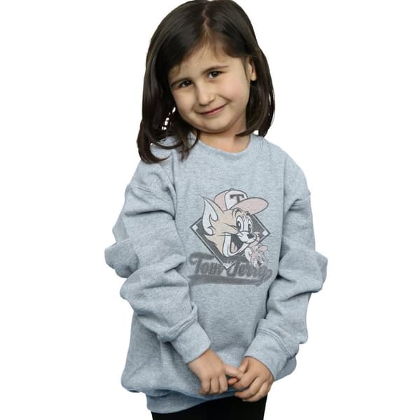 Tom And Jerry Girls Baseball Caps Sweatshirt
