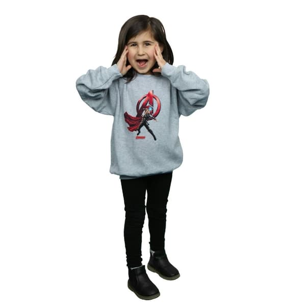 Marvel Girls Thor Pose Sweatshirt