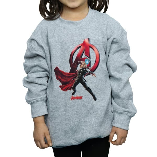 Marvel Girls Thor Pose Sweatshirt