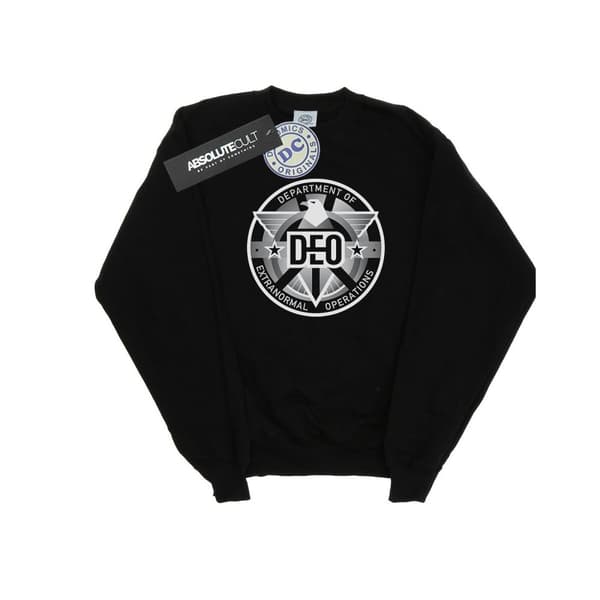 DC Comics Mens Supergirl TV Series Deo Crest Sweatshirt