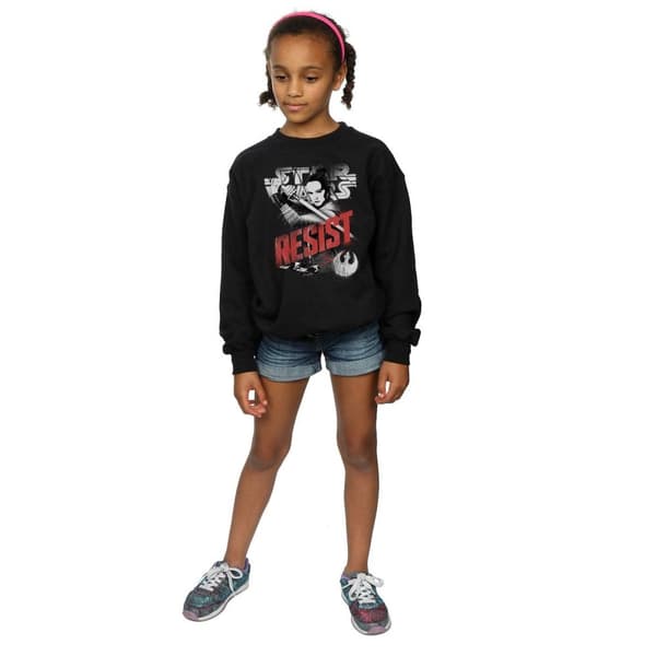 Star Wars Girls The Last Jedi Rey Resist Sweatshirt