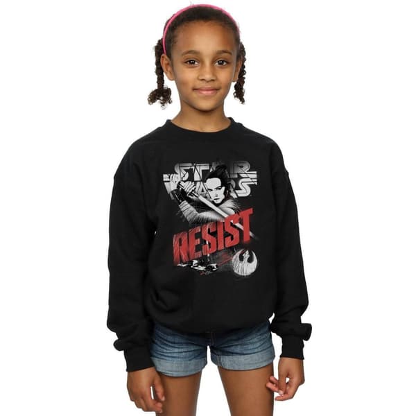 Star Wars Girls The Last Jedi Rey Resist Sweatshirt