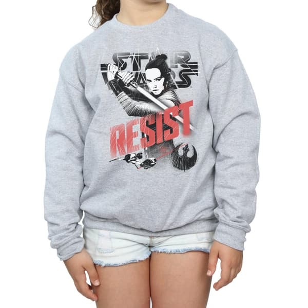 Star Wars Girls The Last Jedi Rey Resist Sweatshirt