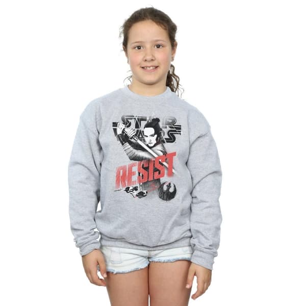 Star Wars Girls The Last Jedi Rey Resist Sweatshirt