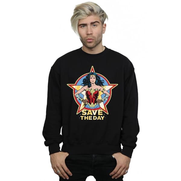 DC Comics Mens Wonder Woman 84 Star Design Sweatshirt