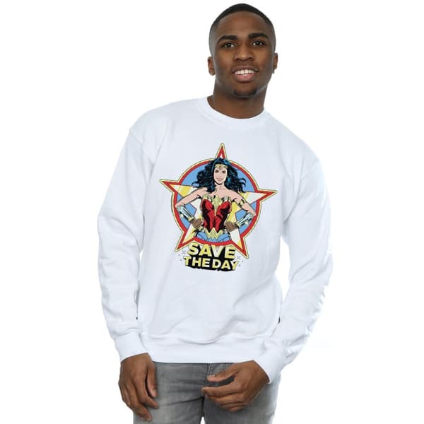 DC Comics Mens Wonder Woman 84 Star Design Sweatshirt