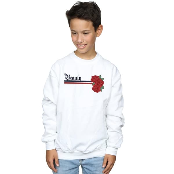 Disney Princess Boys Beauty And The Beast Belle Stripes And Roses Sweatshirt