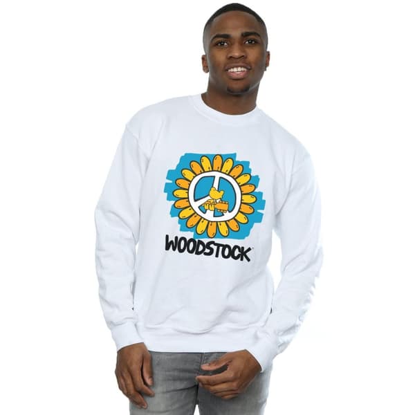 Woodstock Mens Flower Peace Sweatshirt