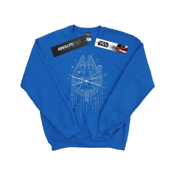 Star Wars Mens Millennium Falcon Christmas Tree Delivery Sweatshirt