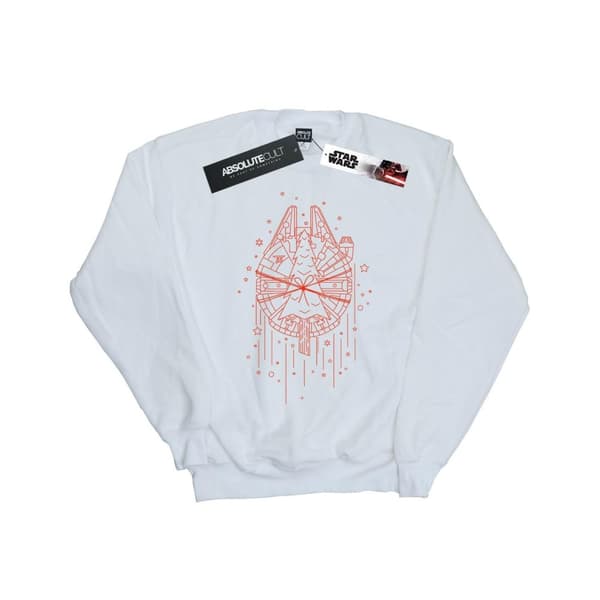 Star Wars Mens Millennium Falcon Christmas Tree Delivery Sweatshirt